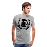 Beer With Laurel I | Men's Premium T-Shirt - heather gray