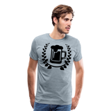 Beer With Laurel I | Men's Premium T-Shirt - heather ice blue