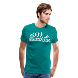 Evolution Ft Drinking IV | Men's Premium T-Shirt - teal