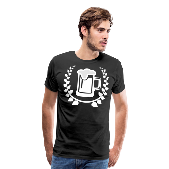 Beer With Laurel II | Men's Premium T-Shirt - black