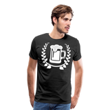 Beer With Laurel II | Men's Premium T-Shirt - black