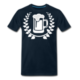 Beer With Laurel II | Men's Premium T-Shirt - deep navy