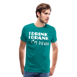 I Am Drunk II | Men's Premium T-Shirt - teal