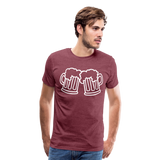 Beer Toast II | Men's Premium T-Shirt - heather burgundy