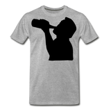 Drinking Silhouette I | Men's Premium T-Shirt - heather gray