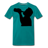 Drinking Silhouette I | Men's Premium T-Shirt - teal