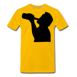 Drinking Silhouette I | Men's Premium T-Shirt - sun yellow