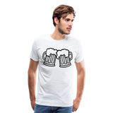 Beer Toast I | Men's Premium T-Shirt - white