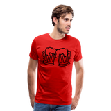 Beer Toast I | Men's Premium T-Shirt - red