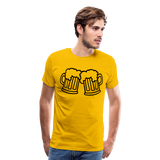 Beer Toast I | Men's Premium T-Shirt - sun yellow