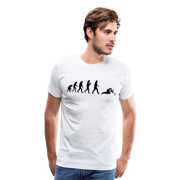 Evolution Ft Drinking I | Men's Premium T-Shirt - white