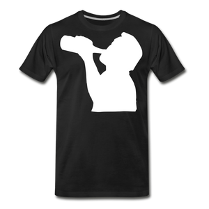 Drinking Silhouette II | Men's Premium T-Shirt - black