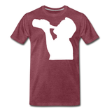 Drinking Silhouette II | Men's Premium T-Shirt - heather burgundy