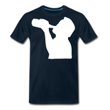 Drinking Silhouette II | Men's Premium T-Shirt - deep navy