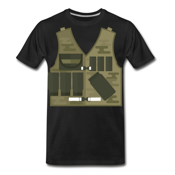 Army Vest | Men's Premium T-Shirt - black