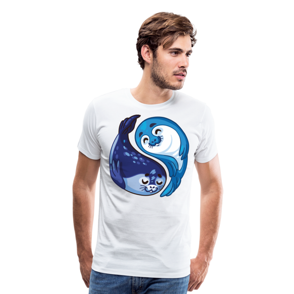 Anime Sea Lion | Men's Premium T-Shirt - white