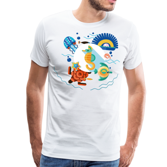 Sealife | Men's Premium T-Shirt - white