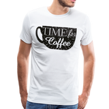 Time For Coffee | Men's Premium T-Shirt - white