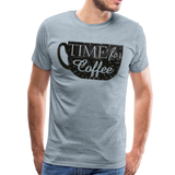 Time For Coffee | Men's Premium T-Shirt - heather ice blue