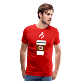 Coffee To Go III | Men's Premium T-Shirt - red