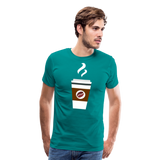 Coffee To Go III | Men's Premium T-Shirt - teal