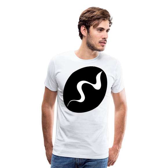 Coffee Bean III | Men's Premium T-Shirt - white