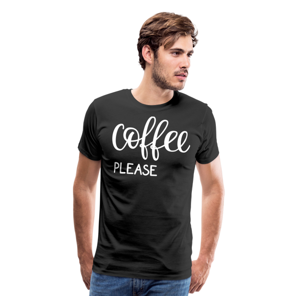 Coffee Please II | Men's Premium T-Shirt - black