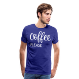 Coffee Please II | Men's Premium T-Shirt - royal blue