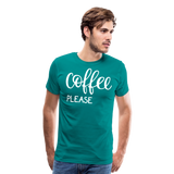 Coffee Please II | Men's Premium T-Shirt - teal