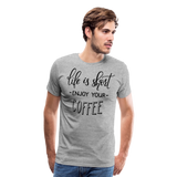 Enjoy Your Coffee I | Men's Premium T-Shirt - heather gray