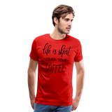 Enjoy Your Coffee I | Men's Premium T-Shirt - red