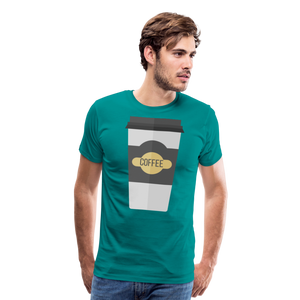 Coffee To Go II | Men's Premium T-Shirt - teal