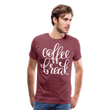 Coffee Break I | Men's Premium T-Shirt - heather burgundy