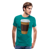 Coffee To Go I | Men's Premium T-Shirt - teal