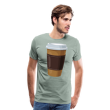 Coffee To Go I | Men's Premium T-Shirt - steel green