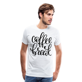 Coffee Break II | Men's Premium T-Shirt - white