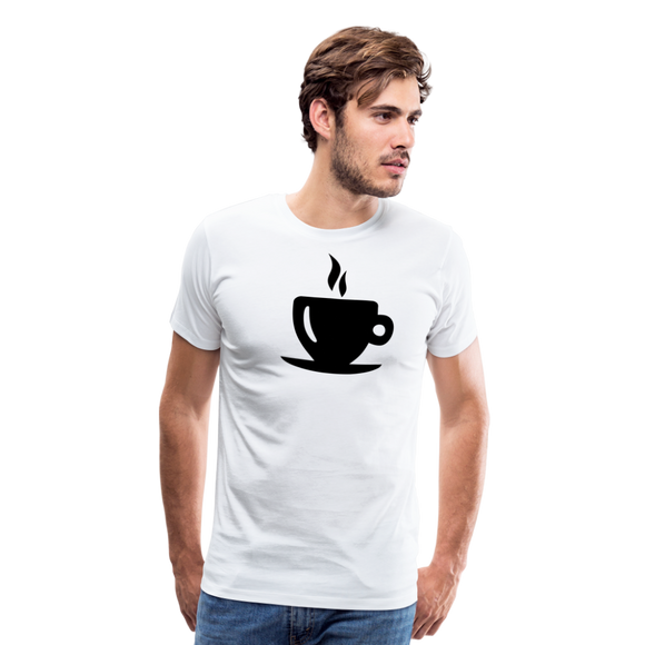 Cup Of Coffee I | Men's Premium T-Shirt - white