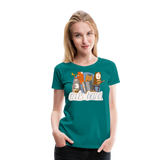 Cat Band | Women's Premium T-Shirt - teal