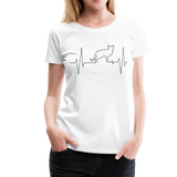 ECG Cat I | Women's Premium T-Shirt - white