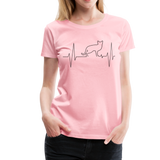 ECG Cat I | Women's Premium T-Shirt - pink