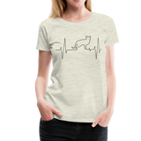 ECG Cat I | Women's Premium T-Shirt - heather oatmeal