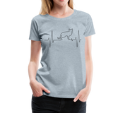 ECG Cat I | Women's Premium T-Shirt - heather ice blue