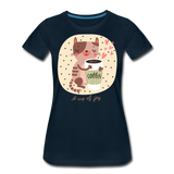 A Cup Of Joy | Women's Premium T-Shirt - deep navy