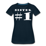 #1 Sister VI | Women’s Premium T-Shirt - deep navy