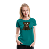 Abstract Dog | Women’s Premium T-Shirt - teal