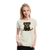 Abstract Dog | Women’s Premium T-Shirt - heather oatmeal