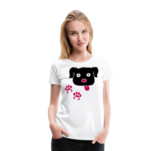 Dog Paws I | Women’s Premium T-Shirt - white