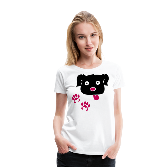 Dog Paws I | Women’s Premium T-Shirt - white