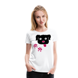 Dog Paws I | Women’s Premium T-Shirt - white