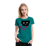 Dog Paws I | Women’s Premium T-Shirt - teal